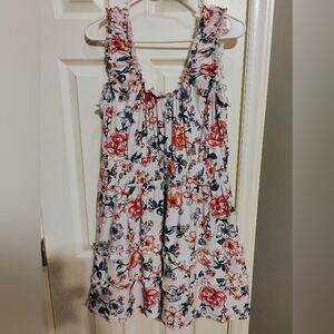 No Boundaries Floral Ruffle Strap Babydoll Top – XL (15–17)